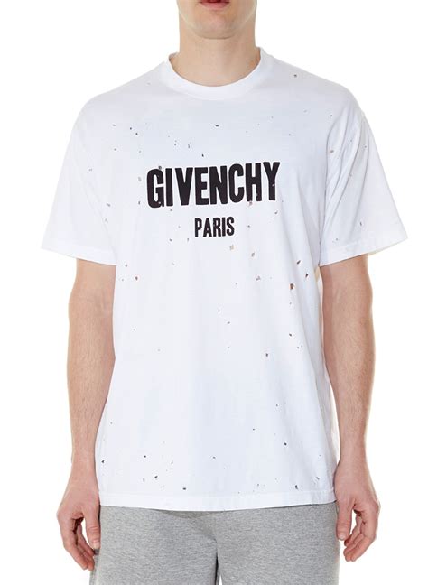 givenchy polo yellow|Givenchy t shirt with holes.